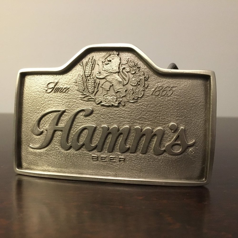 Hamm's Engraved Metal Belt Buckle -Limited Edition
